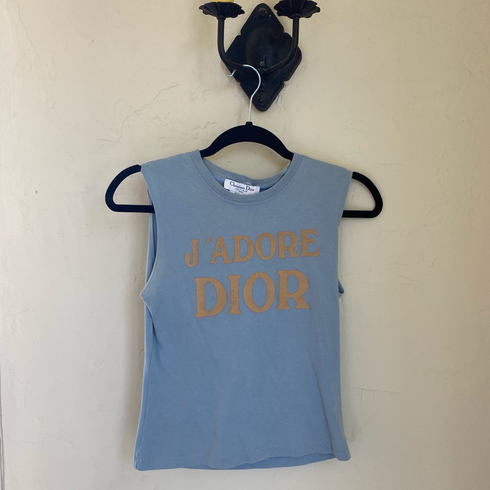 Christian Dior J’Adore Dior Light Blue Tank Top